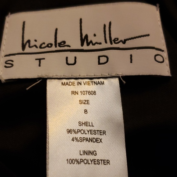 Nicole Miller Paisley 3/4 Sleeve Dress SZ 8 - Picture 8 of 8